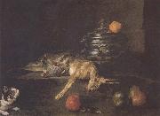 Jean Baptiste Simeon Chardin Partridge and hare cat oil painting reproduction